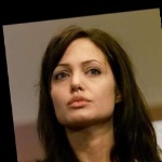 Funneled image of Angelina Jolie