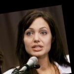Funneled image of Angelina Jolie
