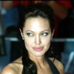 Funneled image of Angelina Jolie