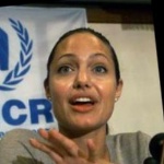 Funneled image of Angelina Jolie