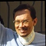 Funneled image of Anwar Ibrahim