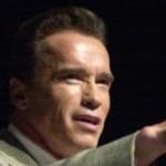 Funneled image of Arnold Schwarzenegger