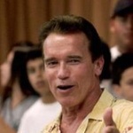 Funneled image of Arnold Schwarzenegger