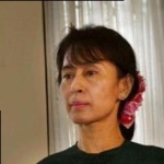 Funneled image of Aung San Suu Kyi