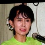 Funneled image of Aung San Suu Kyi