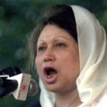 Funneled image of Begum Khaleda Zia