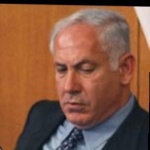 Funneled image of Benjamin Netanyahu