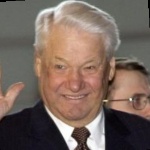 Funneled image of Boris Yeltsin