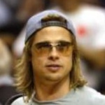 Funneled image of Brad Pitt