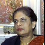 Funneled image of Chandrika Kumaratunga