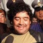 Funneled image of Diego Armando Maradona
