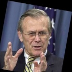 Funneled image of Donald Rumsfeld