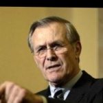Funneled image of Donald Rumsfeld