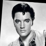 Funneled image of Elvis Presley