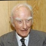 Funneled image of Francis Crick