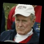 Funneled image of George HW Bush