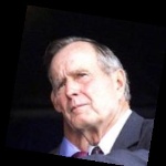 Funneled image of George HW Bush