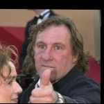 Funneled image of Gerard Depardieu