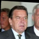 Funneled image of Gerhard Schroeder