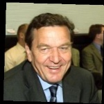 Funneled image of Gerhard Schroeder