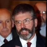 Funneled image of Gerry Adams