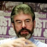 Funneled image of Gerry Adams