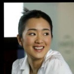 Funneled image of Gong Li