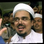 Funneled image of Habib Rizieq