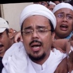 Funneled image of Habib Rizieq