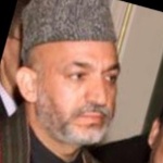 Funneled image of Hamid Karzai