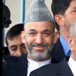 Funneled image of Hamid Karzai