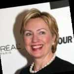 Funneled image of Hillary Clinton