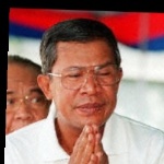 Funneled image of Hun Sen