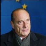 Funneled image of Jacques Chirac