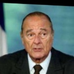 Funneled image of Jacques Chirac