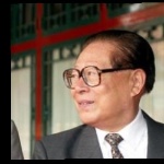 Funneled image of Jiang Zemin