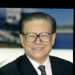 Funneled image of Jiang Zemin