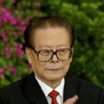 Funneled image of Jiang Zemin
