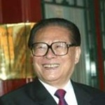 Funneled image of Jiang Zemin