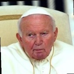 Funneled image of John Paul II