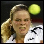 Funneled image of Kim Clijsters