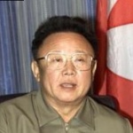 Funneled image of Kim Jong-Il