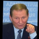 Funneled image of Leonid Kuchma