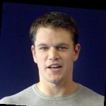 Funneled image of Matt Damon