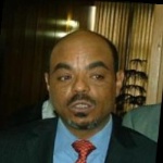 Funneled image of Meles Zenawi