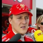 Funneled image of Michael Schumacher