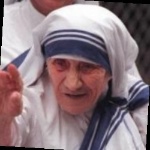 Funneled image of Mother Teresa