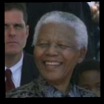 Funneled image of Nelson Mandela