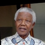 Funneled image of Nelson Mandela
