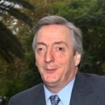 Funneled image of Nestor Kirchner